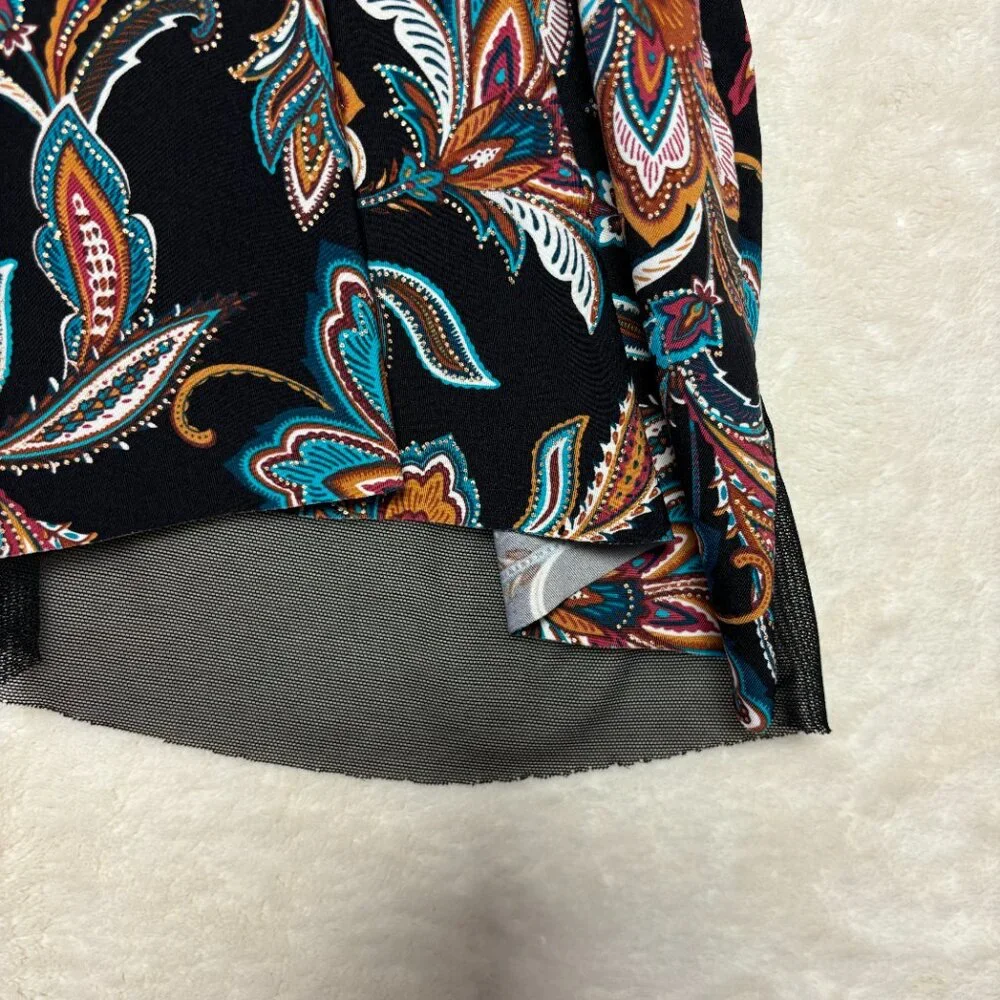 MiracleSuit Mirage Multicolor Floral Underwire Tankini Swim Top‎ Size 10